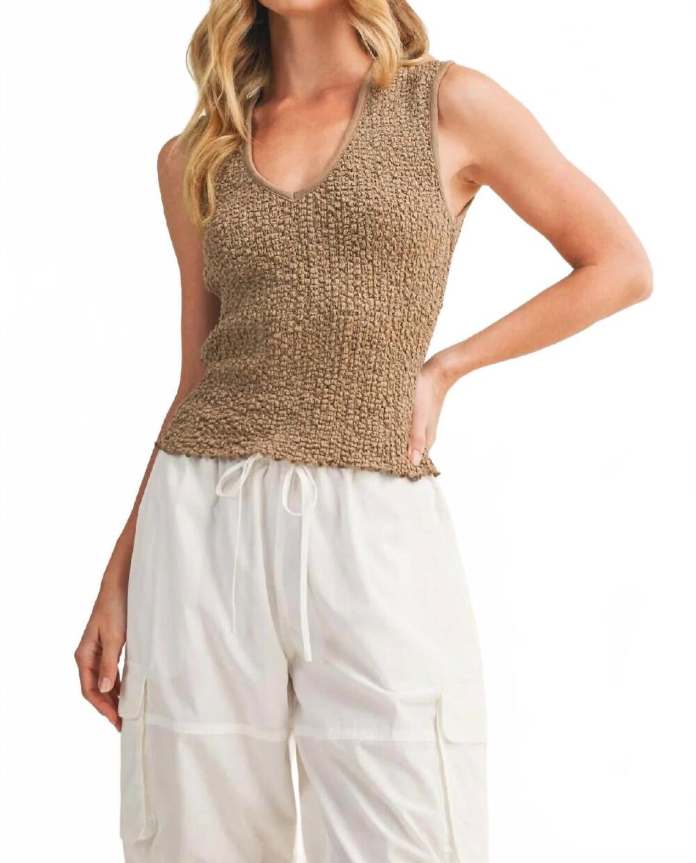 NEW KLD. SIGNATURE essential textured tank in bark